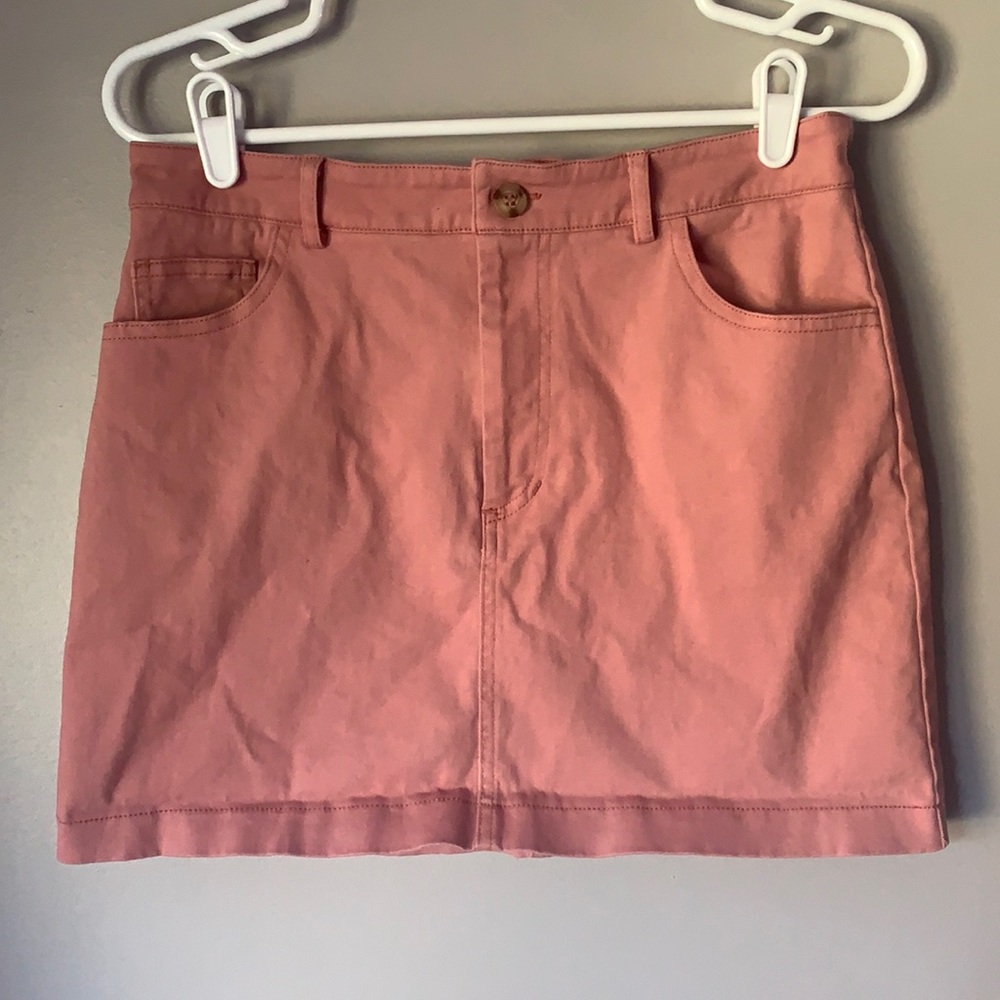 F21 Women’s Pink Stretchy Mini Skirt